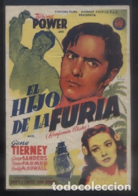 Cine: PROGRAMA DE CINE: EL HIJO DE LA FURIA.   PC-3938