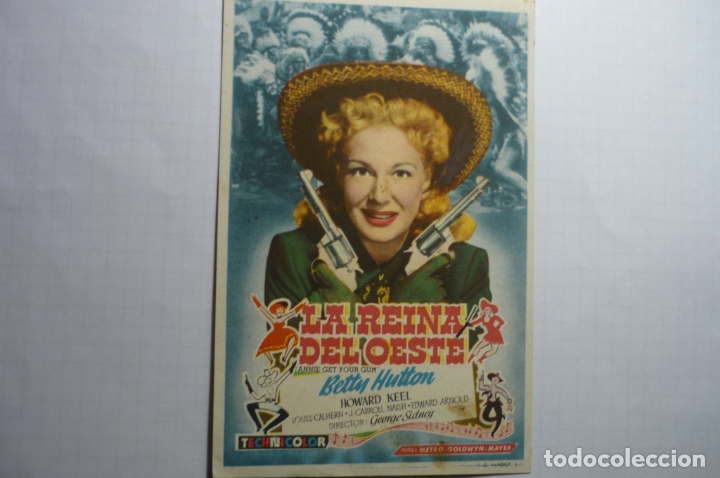 Cine: PROGRAMA LA REINA DEL OESTE - BETTY HUTTON - - Foto 1
