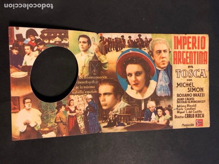 Cine: Programa tosca Imperio argentina.con publicidad - Foto 2