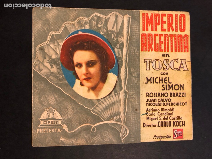 Cine: Programa tosca Imperio argentina.con publicidad - Foto 1