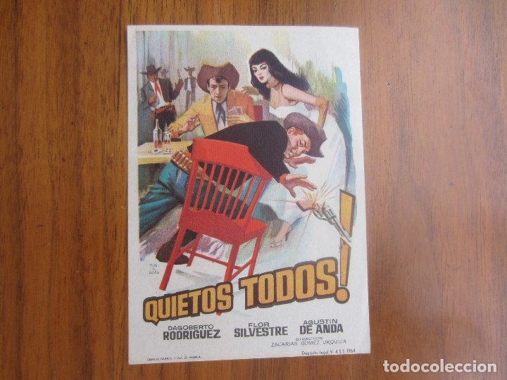 Cine: PROGRAMA DE CINE FOLLETO DE MANO-quietos todos-A&Ntilde;OS -50 SIN PUBLICIDAD VER FOTOS