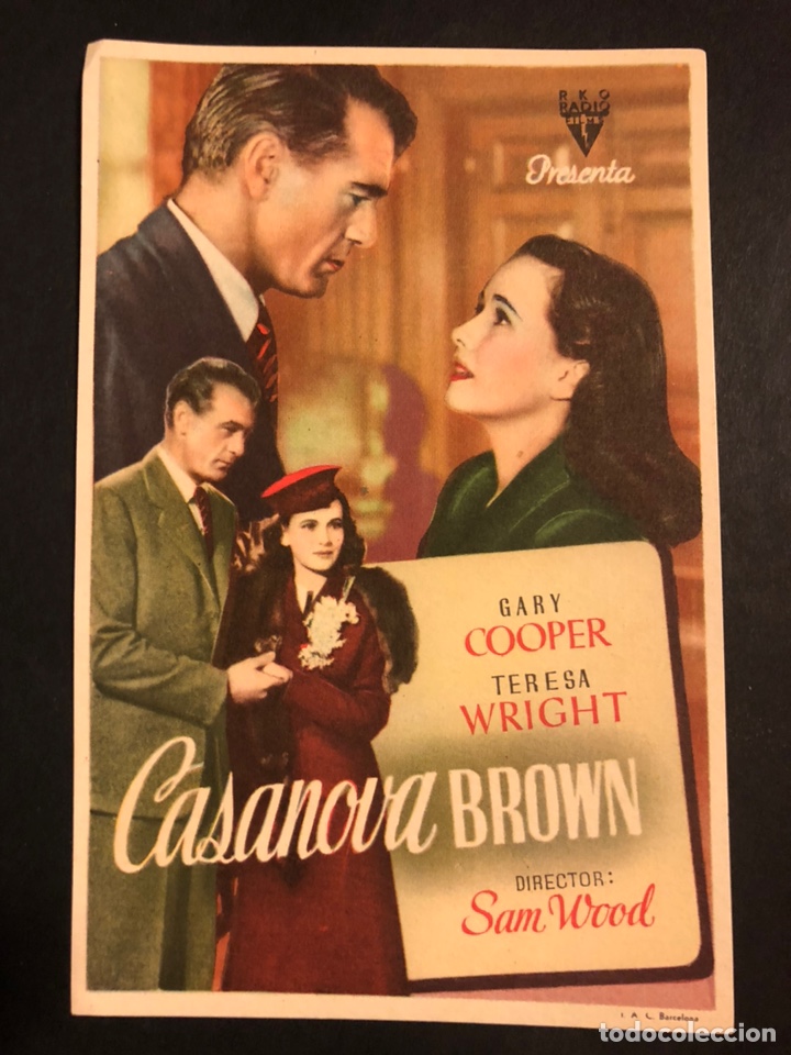 Cine: Programa Casanova brown.gary cooper Teresa wright - Foto 1
