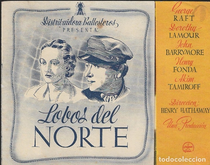 Programa Doble Lobos Del Norte Teatro De Ma Comprar Aventura Folletos De Mano De Peliculas Antiguas De Cine En Todocoleccion 176891699