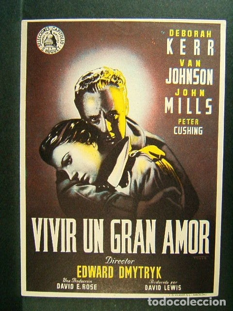 Cine: VIVIR UN GRAN AMOR-EDWARD DMYTRYK-DEBORAH KERR-VAN JOHNSON-JOHN MILLS-PETER CUSHING-A&Ntilde;OS 60-PERFECTO