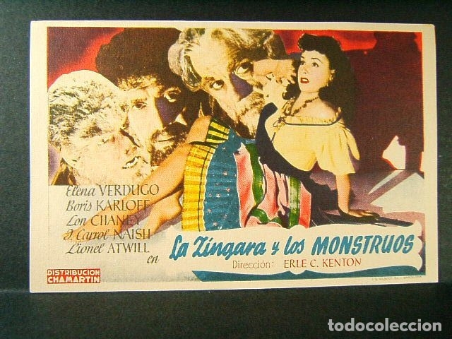 la zingara y los monstruos-erle c. - Comprar Antiguos de Cine de Suspense en todocoleccion - 177833305