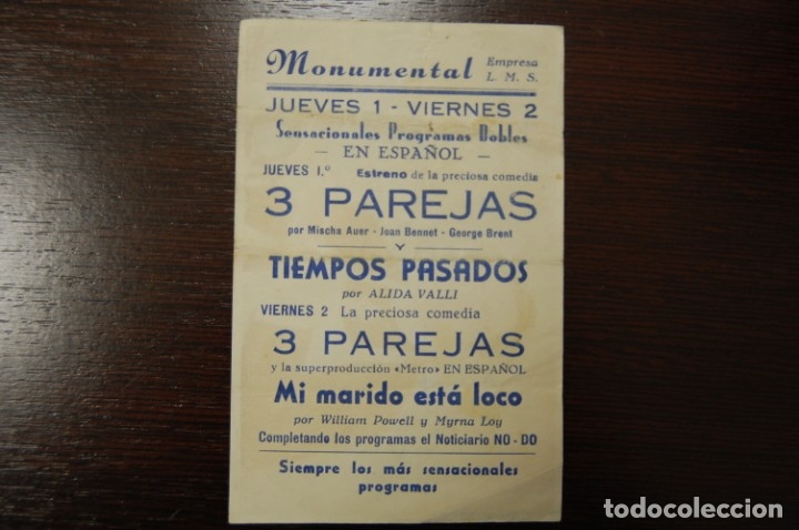 Cine: 3 PAREJAS -  MONUMENTAL CINEMA - - Foto 2