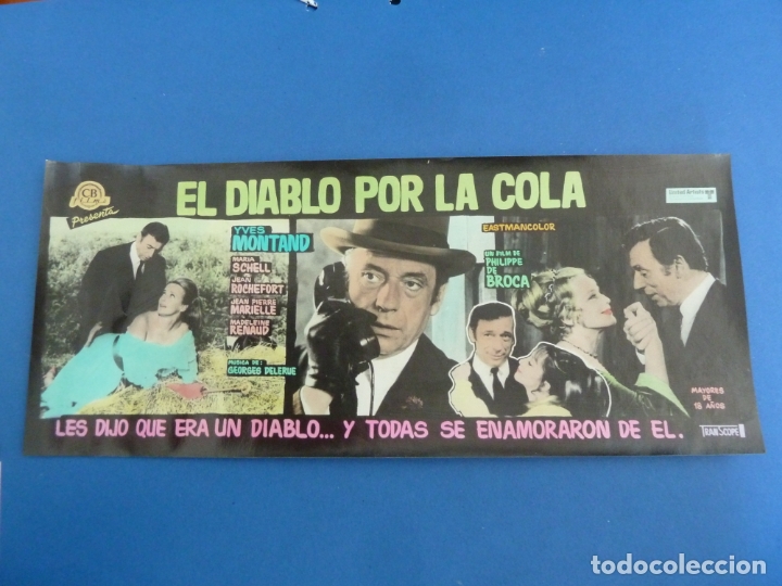 Kino: el diablo por la cola folleto de mano publicitario original estreno formato raro