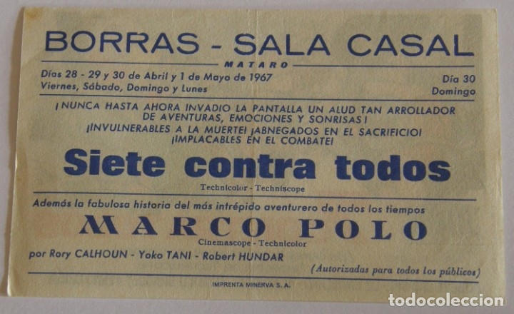 Cine: PROGRAMA DE CINE 7 CONTRA TODOS - Foto 2