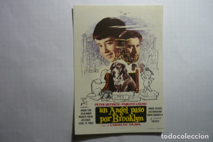 Cine: PROGRAMA UN ANGEL PASO POR BROOKLYN PETER USTINOV PUBLICIDAD