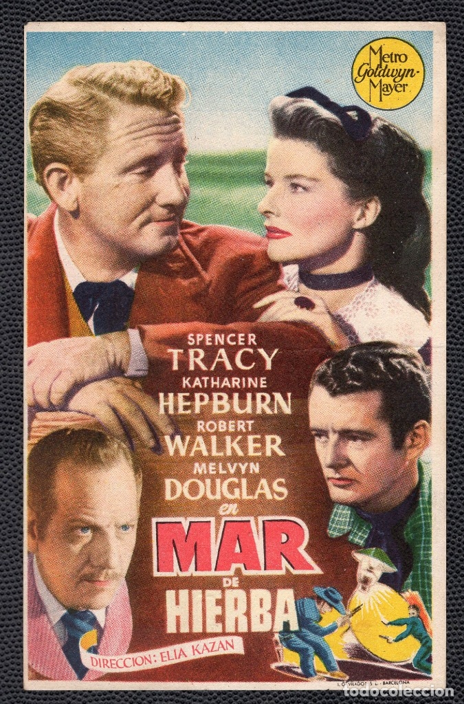MAR DE HIERBA - FOLLETO DE MANO (8,4 CM. X 13,2 CM) -ORIGINAL 1949 - PUBLICIDAD EN REVERSO (Cine - Folletos de Mano - Westerns)