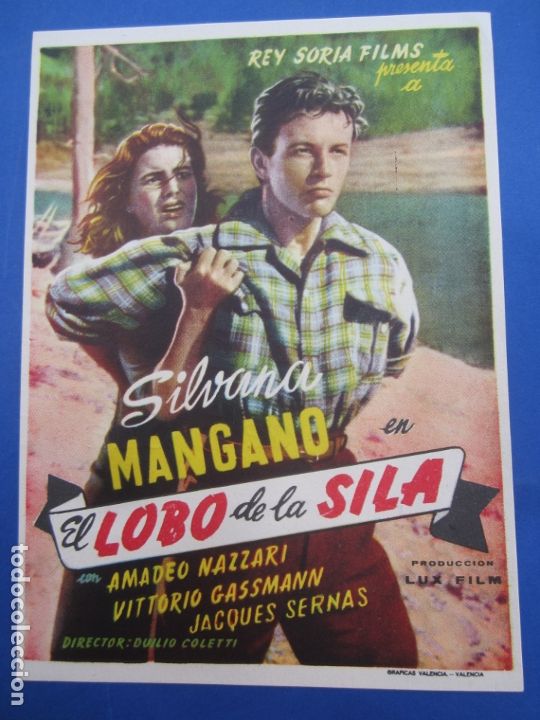 Cine: el lobo de sila , silvana mangano , salon cinema alca&ntilde;iz