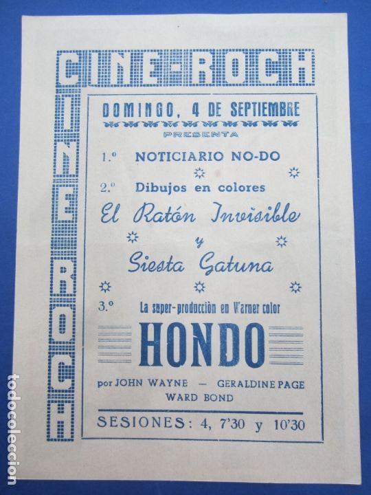 Cine: HONDO , john wayne , cine roch , alca&ntilde;iz - Foto 2