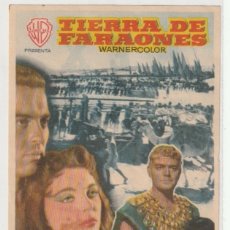 Cine: FOLLETO DE MANO TIERRA DE FARAONES PUBLICIDAD CINE REX CASTELLON 1959 - -D-4. Lote 179024837