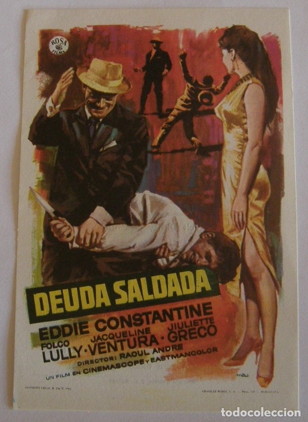 Cine: PROGRAMA DE CINE DEUDA SALDADA EDDIE CONSTANTINE - Foto 1