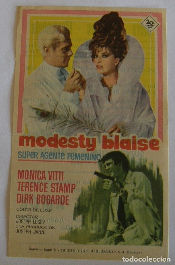 Cine: PROGRAMA DE CINE MODESTY BLAISE - Foto 1