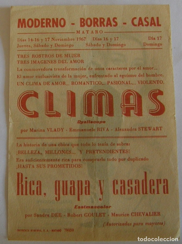 Cine: PROGRAMA DE CINE CLIMAS - Foto 2