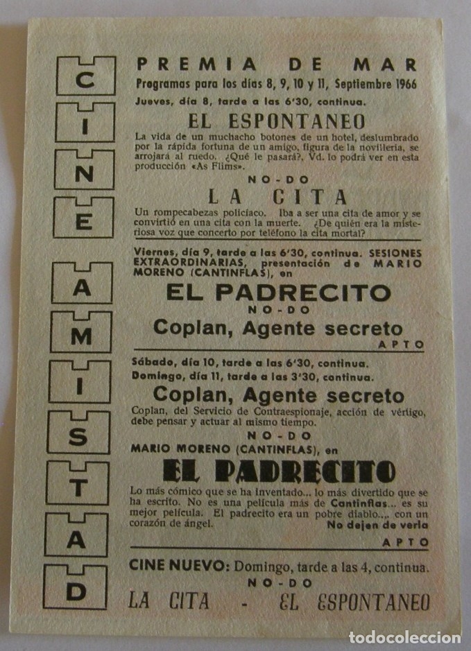 Cine: PROGRAMA DE CINE CANTINFLAS EL PADRECITO - Foto 2