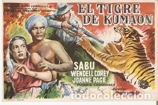 Cine: Programa Cine. El Tigre de Kumaon. ref. 19-1024 - Foto 1