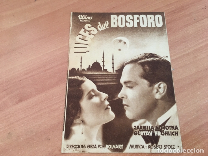  Foglietti di film di film antichi di cinema: LUCES DE BOSFORO PROGRAMA DOBLE ENERO 1934 CINE CLAVE PALACE BARCELONA EN CATALAN (COIB36)