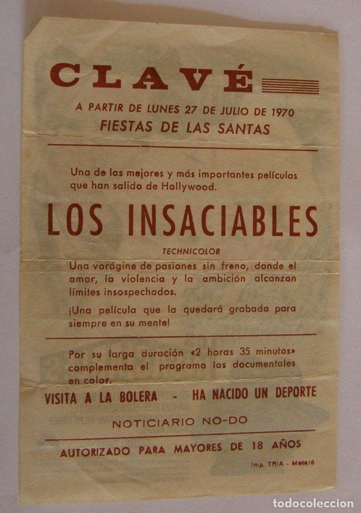 Cine: PROGRAMA DE CINE LOS INSACIABLES - Foto 2