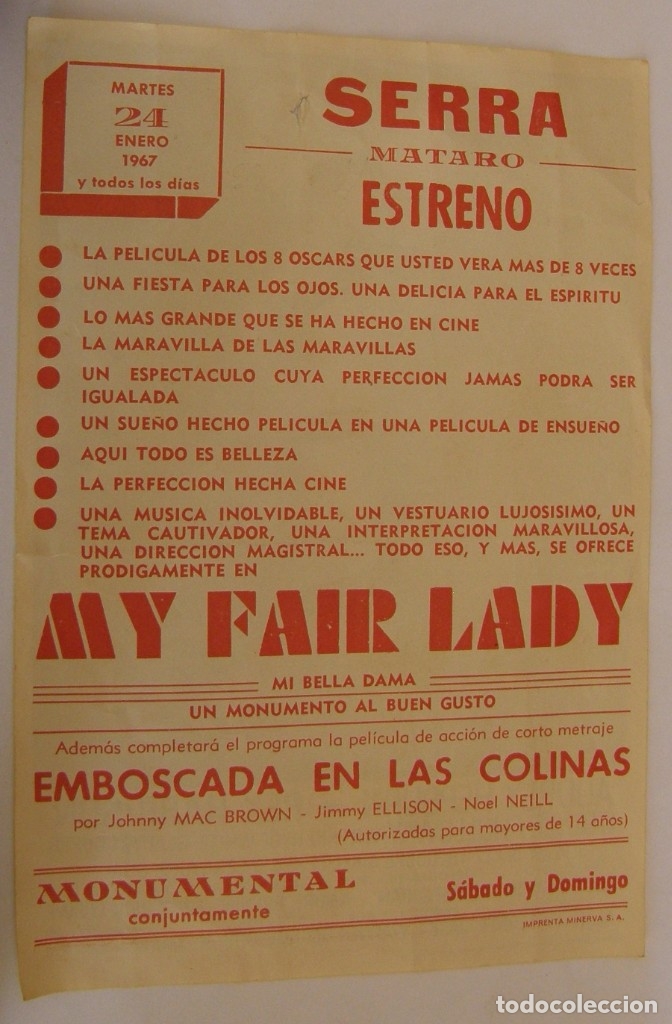 Cine: PROGRAMA DE CINE MY FAIR LADY - Foto 2