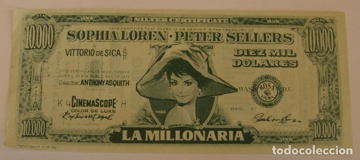 Cine: PROGRAMA DE CINE LA MILLONARIA SOPHIA LOREN PETER SELLERS - Foto 1