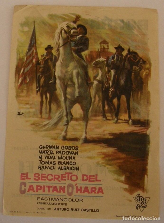 Cine: PROGRAMA DE CINE EL SECRETO DEL CAPITAN OHARA - Foto 1