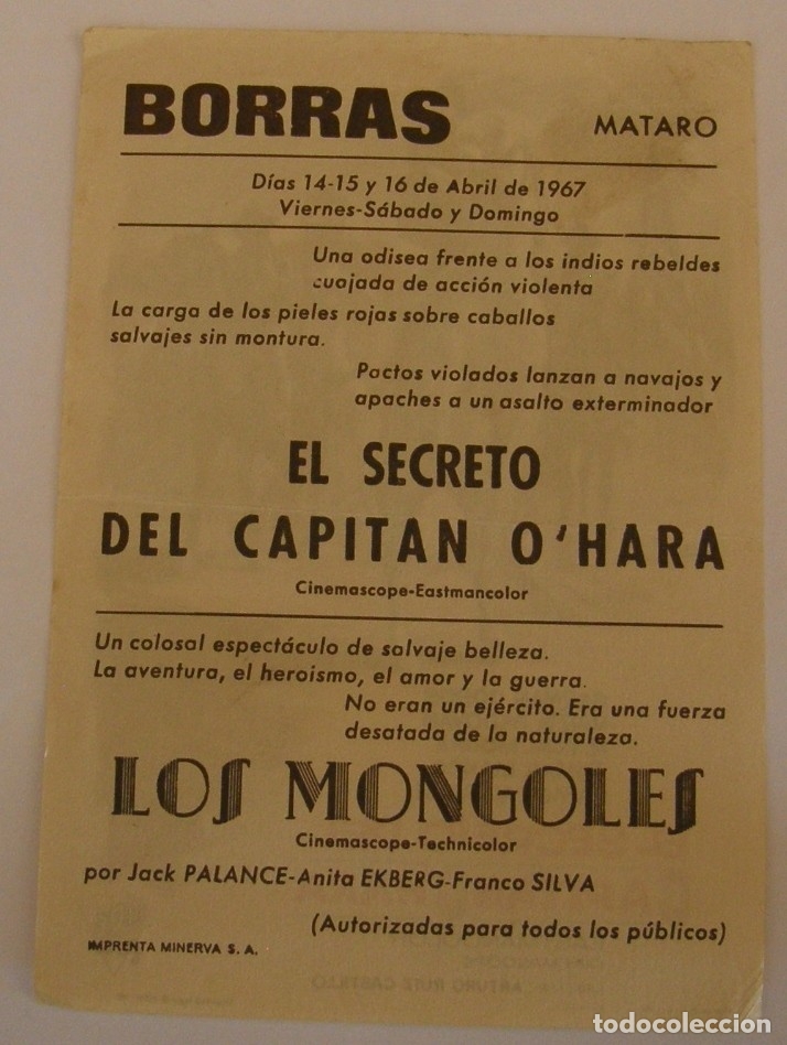 Cine: PROGRAMA DE CINE EL SECRETO DEL CAPITAN OHARA - Foto 2