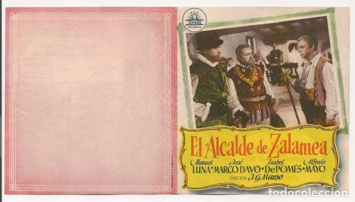 Cine: EL ALCALDE DE ZALAMEA (1954). D&Iacute;PTICO. - Foto 1