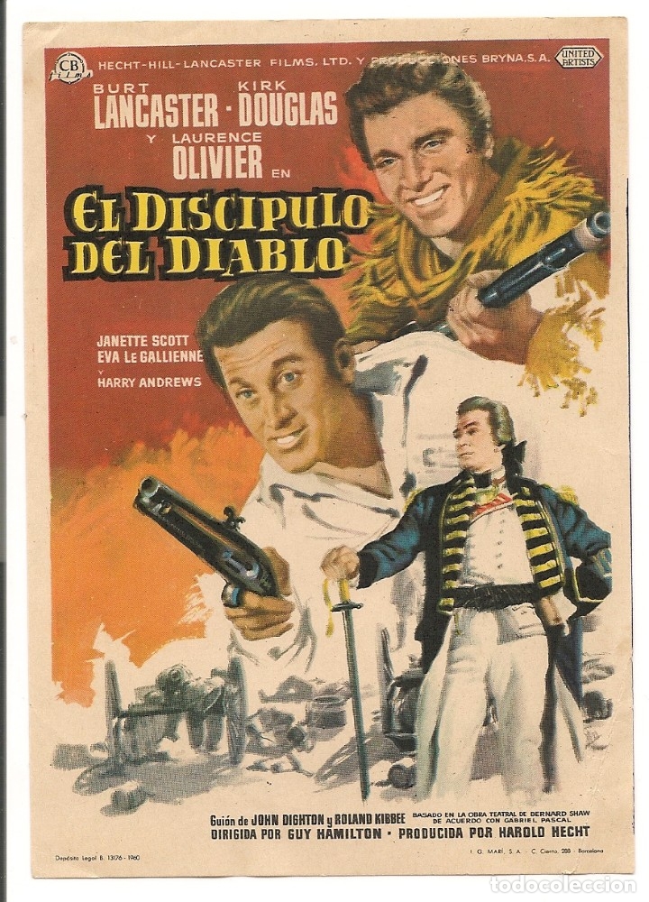 Cine: EL DISC&Iacute;PULO DEL DIABLO (1959) - Foto 1