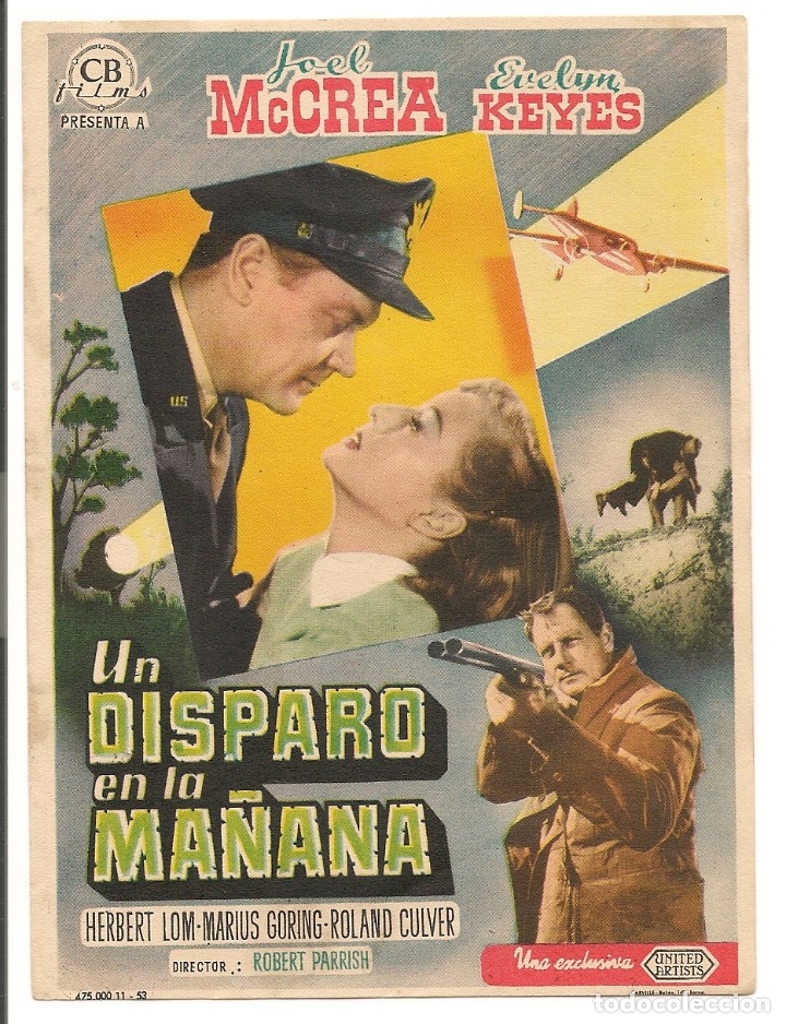 Cine: UN DISPARO EN LA MA&Ntilde;ANA (1953) - Foto 1