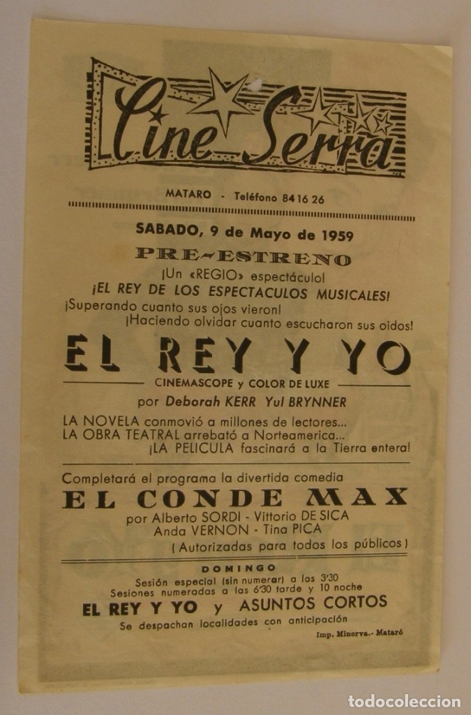 Cine: PROGRAMA DE CINE EL REY Y YO - Foto 2