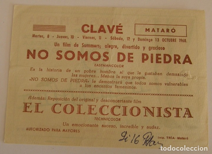 Cine: PROGRAMA DE CINE NO SOMOS DE PIEDRA - Foto 2
