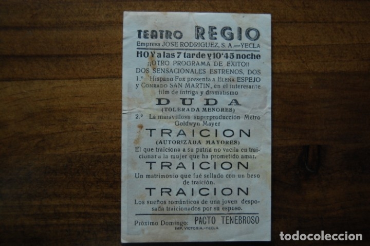Cine: TRAICI&Oacute;N, teatro REGIO - Foto 2