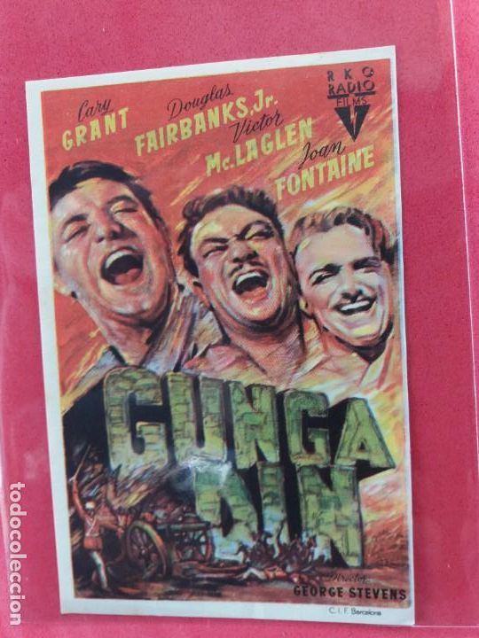 Cine: Gunga Din Gary Grant 1939 Sin Publicidad - Foto 1