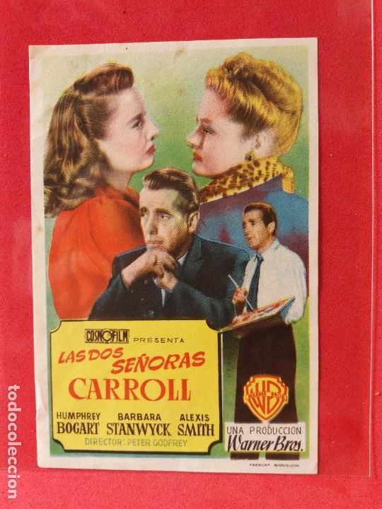  Foglietti di film di film antichi di cinema: LAS DOS SE&Ntilde;ORAS CARROLL--1947-SIN PUBLICIDAD