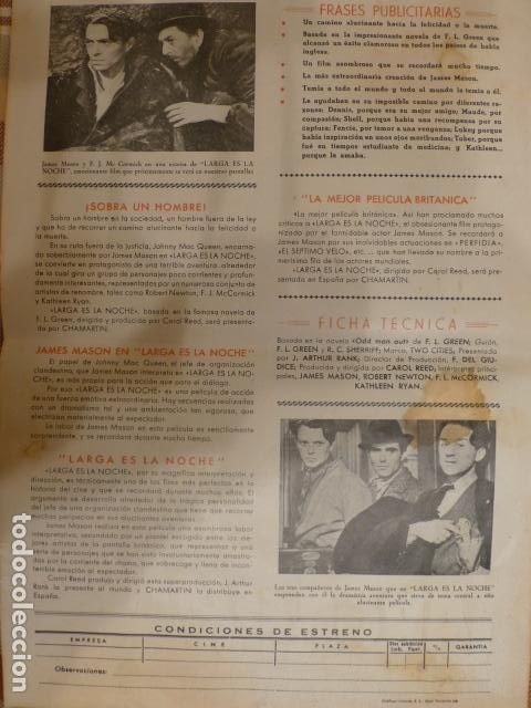 Cine: LARGA ES LA NOCHE PROGRAMA DE MANO GRANDE - Foto 2