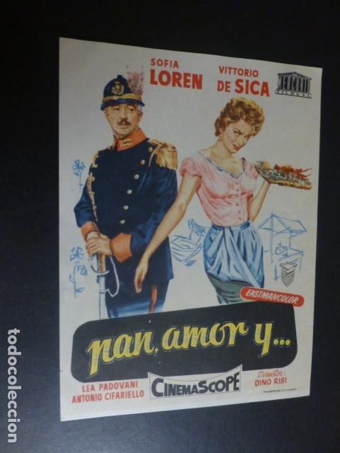 Cine: PAN AMOR Y ... PROGRAMA DE MANO - Foto 1