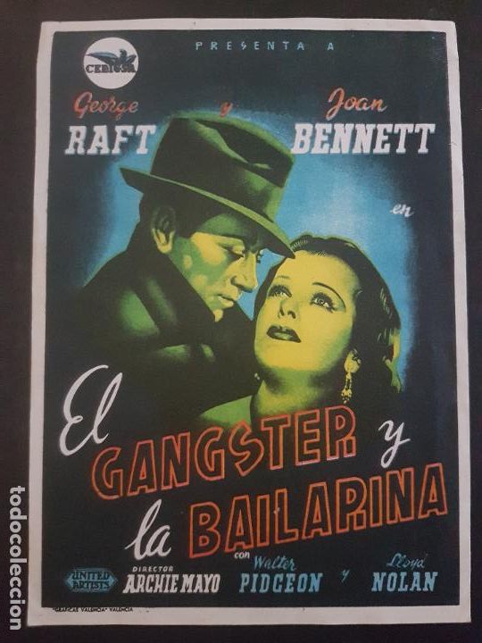 Cine: EL GANSTER Y LA BAILARINA PROGRAMA DE MANO SIMPLE - Foto 1