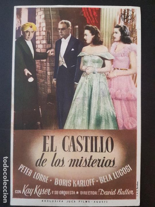 Cine: EL CASTILLO DE LOS MISTERIOS PROGRAMA DE MANO MADRID CINE IMPERIAL - Foto 1