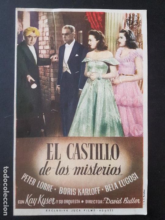 Cine: EL CASTILLO DE LOS MISTERIOR PROGRAMA DE MANO MADRID CINE TOLEDO - Foto 1