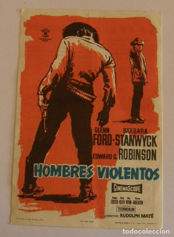 Cine: PROGRAMA DE CINE HOMBRES VIOLENTOS - Foto 1