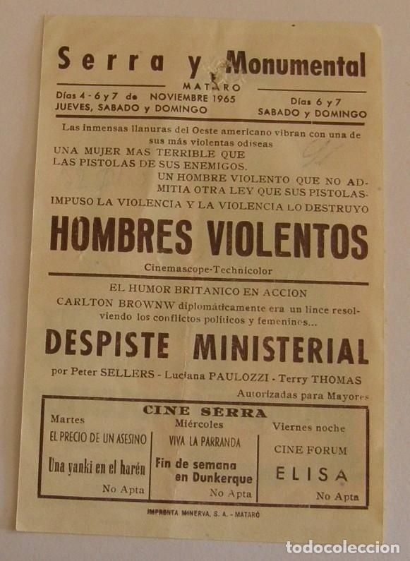 Cine: PROGRAMA DE CINE HOMBRES VIOLENTOS - Foto 2