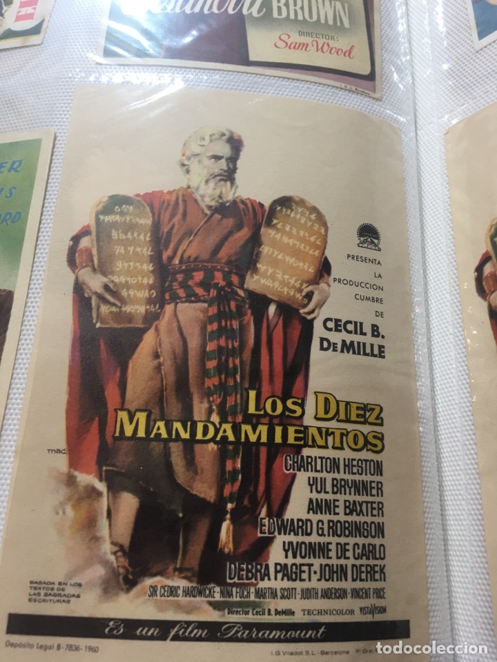 Cine: Programa de cine los D&iacute;ez mandamientos simple - Foto 1