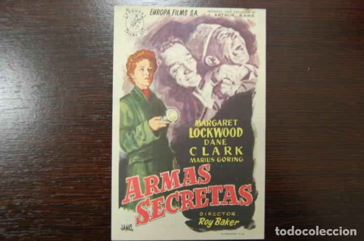Cine: ARMAS SECRETAS -CINEMA AVENIDA- junio 1954 - Foto 1