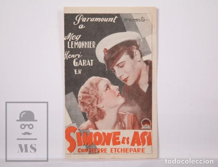 Cine: Programa de Cine Doble - Simone es As&iacute; - Paramount Films, 1934 - Foto 1