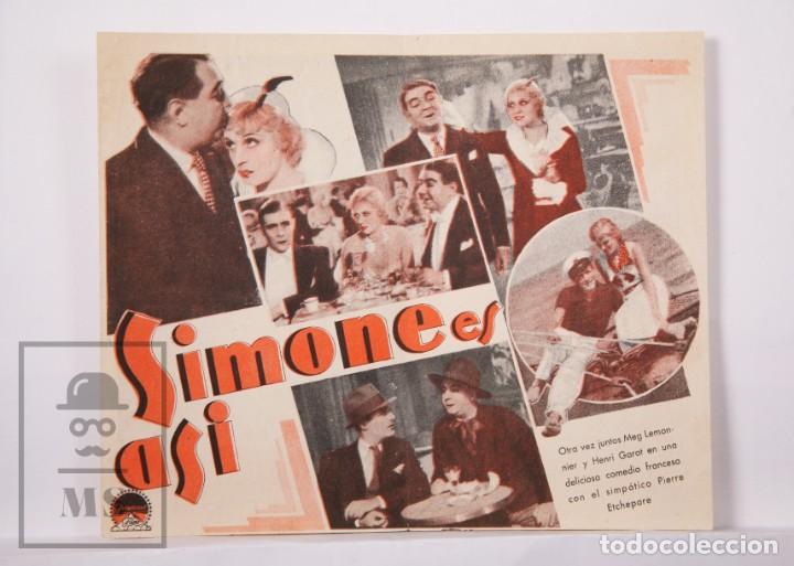Cine: Programa de Cine Doble - Simone es As&iacute; - Paramount Films, 1934 - Foto 2