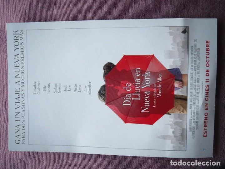 Cine: dia de lluvia en nueva york - Foto 1