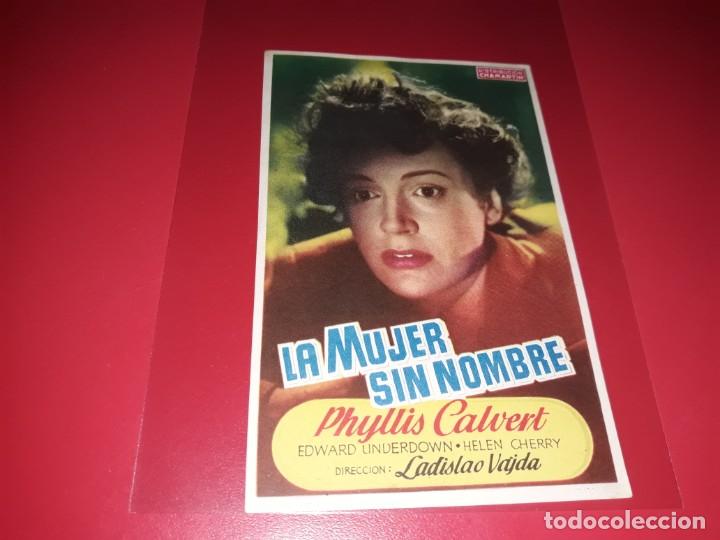  Foglietti di film di film antichi di cinema: La Mujer sin Nombre . S/P. A&ntilde;o 1950