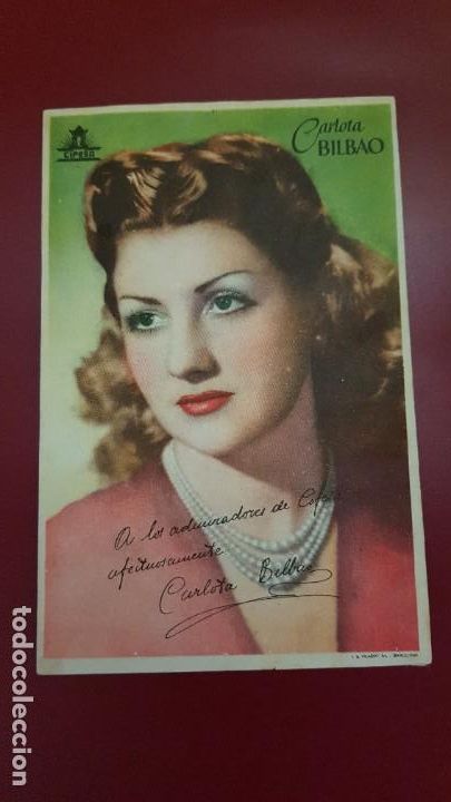 Cine: PROGRAMA DE MANO - CARLOTA BILBAO - CINESA - Foto 1